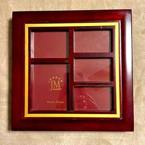 JORDAN JM MARK. Wooden Photo Album. New but with wood imperfections. 20 Pages